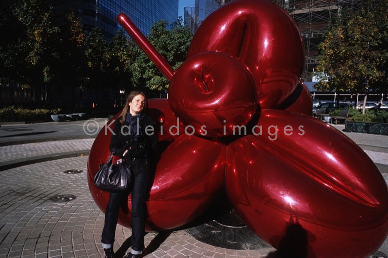 Jeff Koons, Koons, Balloon Flower (Red), Balloon Flower, Red, Kaleidos;Kaleïdos;New York;Red;NYC;Tarek Charara;United States of America;USA;Sculpture;La parole à l'image